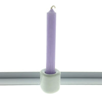 Mini Candleholder Ceramic-White (Suitable for Mini Chime Candles--candle not included)