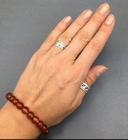 Carnelian Gemstone Bead Stretch Elastic Stone Bracelet