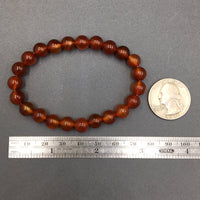 Carnelian Gemstone Bead Stretch Elastic Stone Bracelet