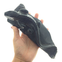Black Jade Nephrite Iguana Lizard Handcarved Polished Carving Stone Art Australia USA