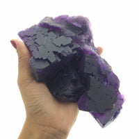 Fluorite Purple Cubic Crystals XL Cabinet Unpolished Crystal Cluster Cave-in-Rock Illinois USA