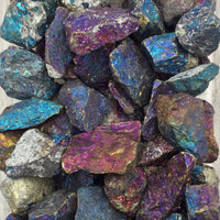Peacock Rock (1) Ore Chalcopyrite Bornite Iridescent Unpolished Raw Chunk