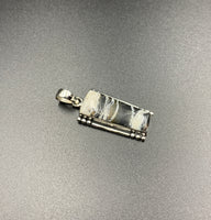 White Buffalo #10 Sterling Silver Pendant