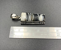 White Buffalo #10 Sterling Silver Pendant
