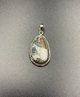 White Buffalo #11 Sterling Silver Pendant
