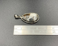 White Buffalo #11 Sterling Silver Pendant