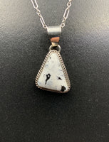 White Buffalo #15 Sterling Silver Pendant & 18" Chain