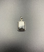 White Buffalo #4 Sterling Silver Pendant