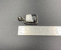 White Buffalo #4 Sterling Silver Pendant