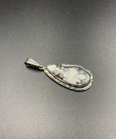 White Buffalo #5 Sterling Silver Pendant