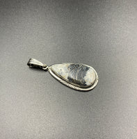 White Buffalo #7 Sterling Silver Pendant