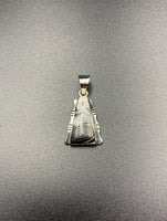 White Buffalo #8 Sterling Silver Pendant