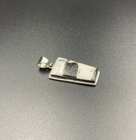 White Buffalo #9 Sterling Silver Pendant