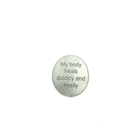 Lotus Daily Inspiration Pocket Charm Lead-free Pewter Stone