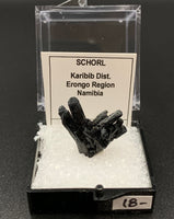 Schorl #9 Black Tourmaline Thumbnail Specimen (Karibib, Erongo, Namibia)