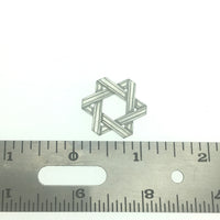 Star of David Pocket Charm Lead-free Pewter Stone