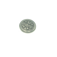 Moon and Stars Pocket Charm Lead-free Pewter Stone