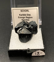 Schorl #3 Black Tourmaline Thumbnail Specimen (Karibib, Erongo, Namibia)
