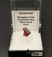 Garnet Spessartine #1 Thumbnail Specimen (Navegadora, Brazil)