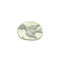 Dove Pocket Charm Lead-free Pewter Stone