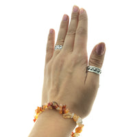 Carnelian Mixed Agate Stone Chip Small Bead Stretch Elastic Stone Bracelet