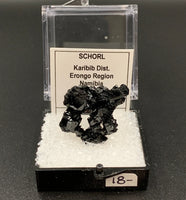 Schorl #6 Black Tourmaline Thumbnail Specimen (Karibib, Erongo, Namibia)
