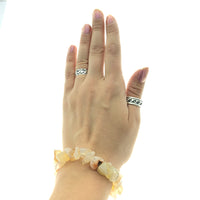 Carnelian Mixed Agate Stone Chip Large Bead Stretch Elastic Stone Bracelet