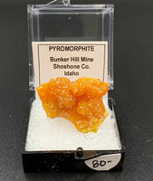 Pyromorphite #7 Thumbnail Specimen (Bunker Hill Mine, Shoshone Co., Idaho)