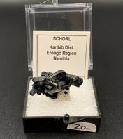Schorl #10 Black Tourmaline Thumbnail Specimen (Karibib, Erongo, Namibia)