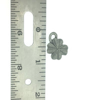 Shamrock Pocket Charm Lead-free Pewter Stone