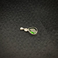 Chrome Diopside Faceted Sterling Silver Pendant