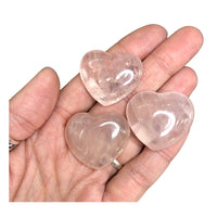 Rose Quartz (1) Small Polished Heart