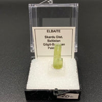 Tourmaline #1 Elbaite Green Thumbnail Specimen (Skardu, Pakistan)