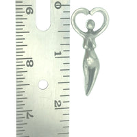 Goddess Wisdom Pocket Charm Lead-free Pewter Stone