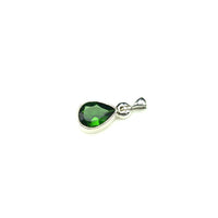 Chrome Diopside Faceted Sterling Silver Pendant