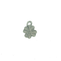 Shamrock Pocket Charm Lead-free Pewter Stone