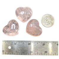 Rose Quartz (1) Small Polished Heart