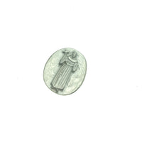 St. Francis Pocket Charm Lead-free Pewter Stone