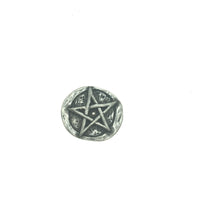 Pentagram Pentacle Pocket Charm Lead-free Pewter Stone