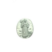 St. Francis Pocket Charm Lead-free Pewter Stone