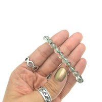 Phantom Quartz Gemstone Bead Stretch Elastic Stone Bracelet