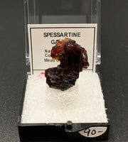 Garnet Spessartine #10 Thumbnail Specimen (Navegadora, Brazil)