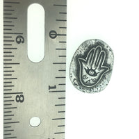 Hamsa Pocket Charm Lead-free Pewter Stone