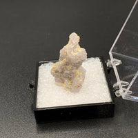 Fluorite on Quartz aft. Laumontite #3 Thumbnail Specimen (Cripple Creek, CO)