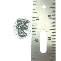 Angel Pocket Charm Lead-free Pewter Stone