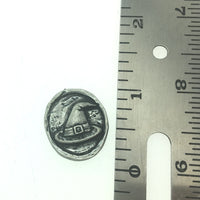 Witch Hat Pocket Charm Lead-free Pewter Stone