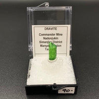 Tourmaline #5 Dravite Bicolored Thumbnail Specimen (Commander Mine, Tanzania)