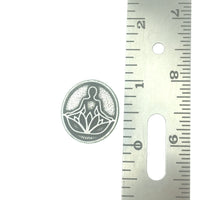 Lotus Daily Inspiration Pocket Charm Lead-free Pewter Stone
