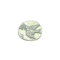 Dove Pocket Charm Lead-free Pewter Stone