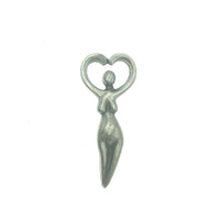 Goddess Wisdom Pocket Charm Lead-free Pewter Stone